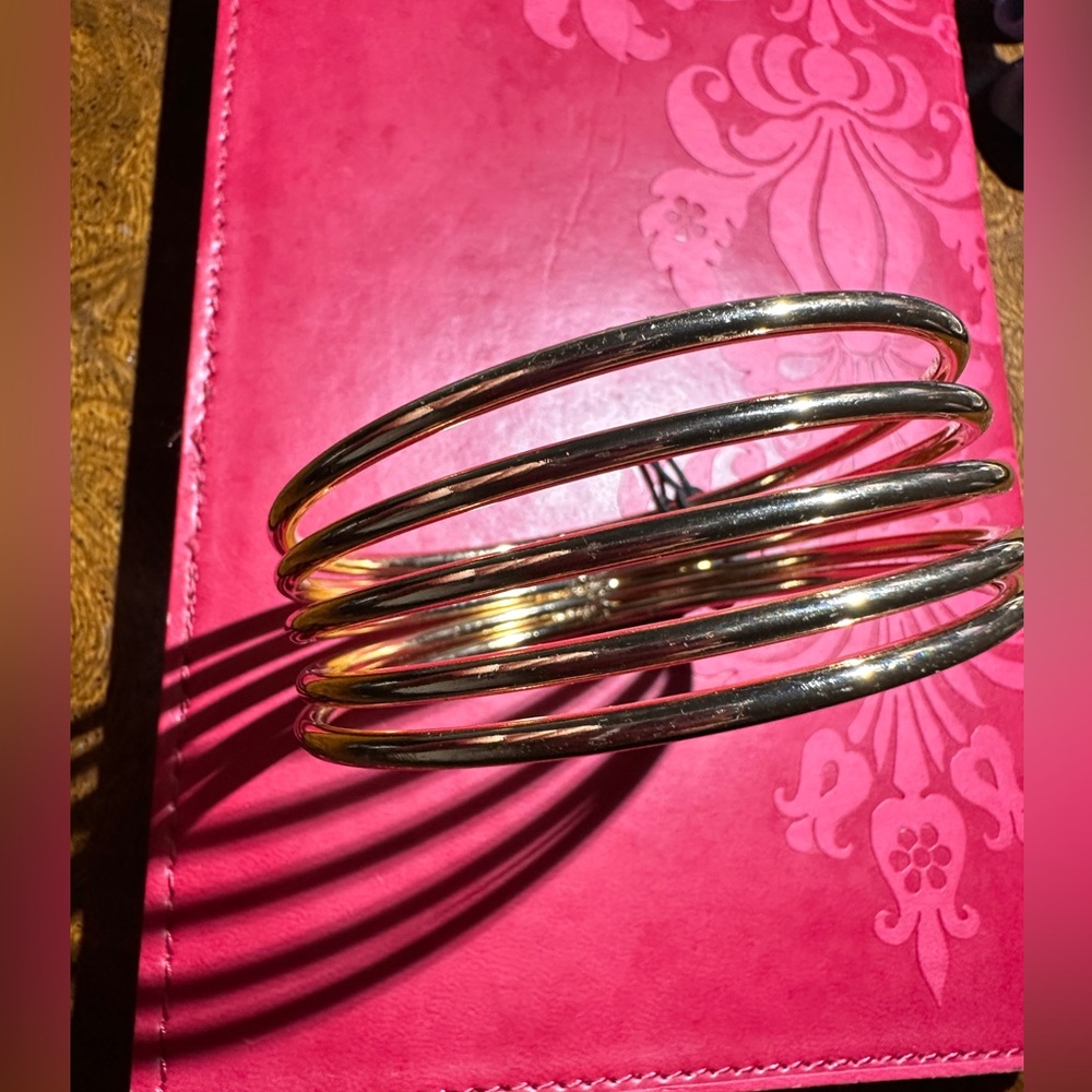 Noir Gold Coil Bracelet NWT